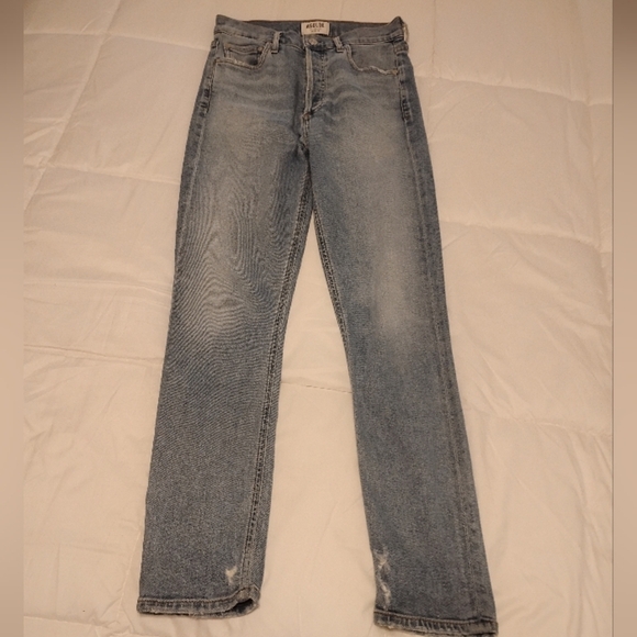 AGOLDE Revolve Nico Jean High Rise Slim Fit in Embark Wash, A093 1090, Size 25 - Picture 16 of 16